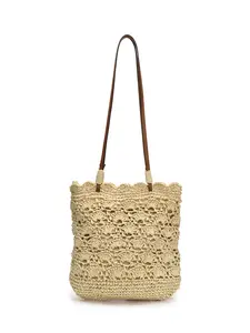 2026 New Spring Fashion Crossbody Basket Bag for Women, Boho Handbag, Straw Weave Beach Bag, Perfect for Vacation and Casual Wear