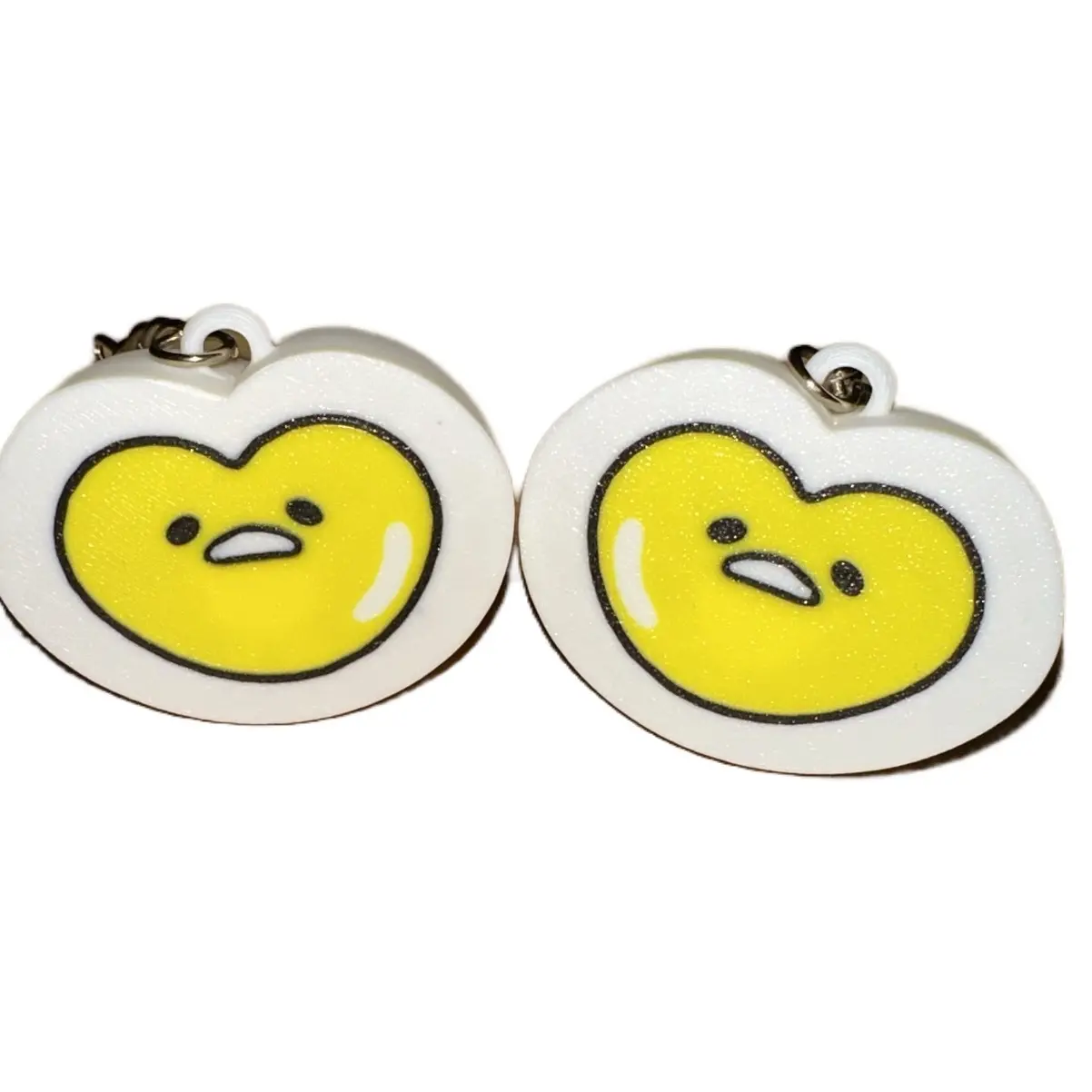 Gudetama 3D Printed Couples Matching Keychain - Perfect for Couples
