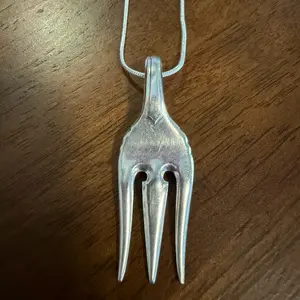 Trident Silverware Necklace