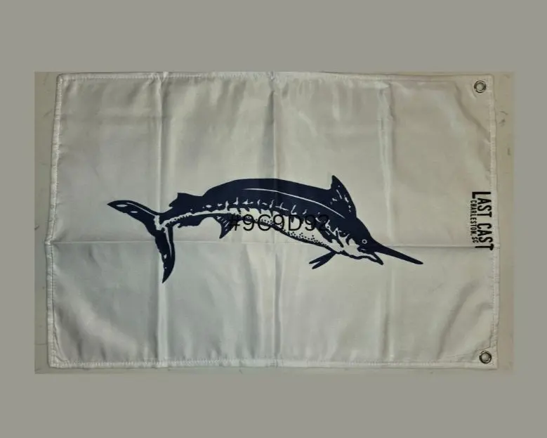 OG Blue Marlin Catch Flag, Boating Sport Fishing Flag with Double Stitched Edges and Secure Grommets