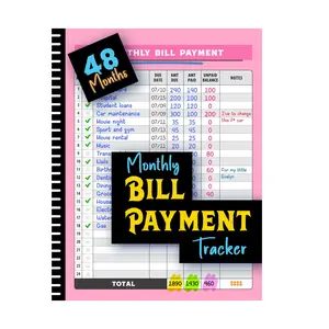 Monthly Bill Payment Tracker: 48 Months Expense And Bill Tracker With Calendar & Debt Payoff Planner