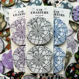 Spiderwebs - Car Coasters
