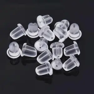 Rubber Earring Backs, Soft Clear Backs for Earrings Studs, 500 count Safety Earring Backings Clutch Stoppers for Fishhook Earrings