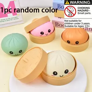Stress Relief Toy, Soft Squeeze Toy for Adults & Kids, Stretchable Desktop Toy with Food Steaming Function, Classroom Prizes & Party Gifts