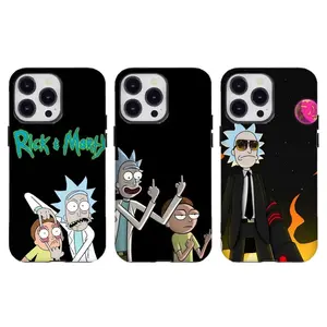 Rick and Morty Cartoon Phone Casing, Funny Character Collage Art Design, Cool Smartphone Last Case You'll Ever Need – Military Drop-Tested Tough Armor for iPhone 17 16 15 14 13 12 11 Pro Max Plus