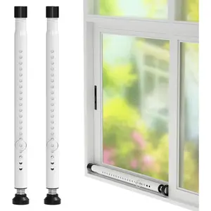 2Pcs 16 to 51 Inch Adjustable Sliding Door Security Bar, Security Bar Stopper for Sliding Patio Door Window, Security Locks for Home Apartment Sliding Glass Door Hardware