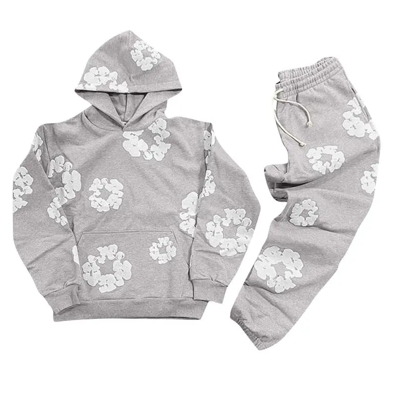 Foam gray set [white flower wreath]