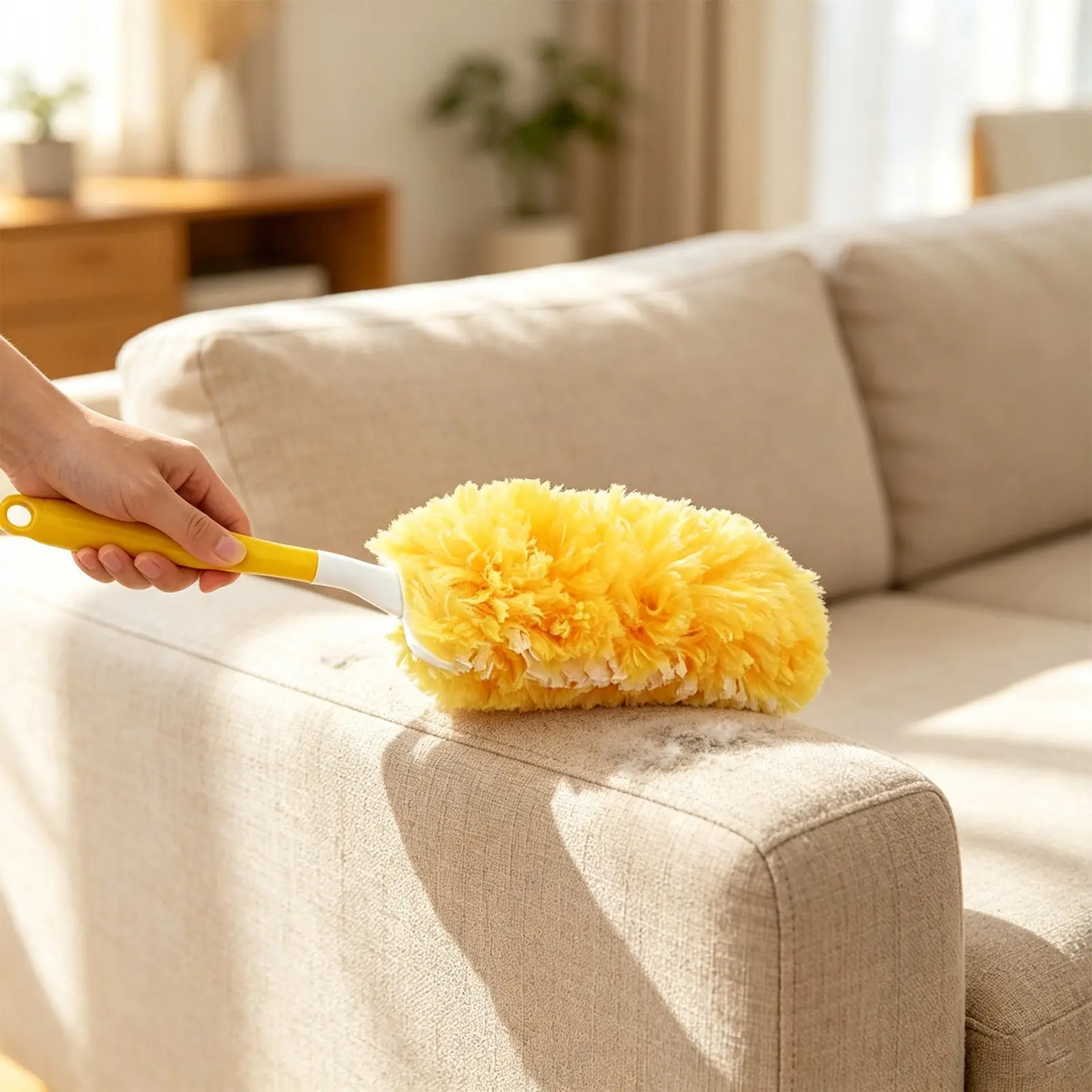 30-Count Heavy Duty Duster Refill Pack, 360° Rotatable Extra Thick Disposable Electrostatic Feather Refills Compatible with Swiffer, Large Size with 1 Retractable Handle for Indoor Cleaning and Organizing (Blinds, Fans, Corners)