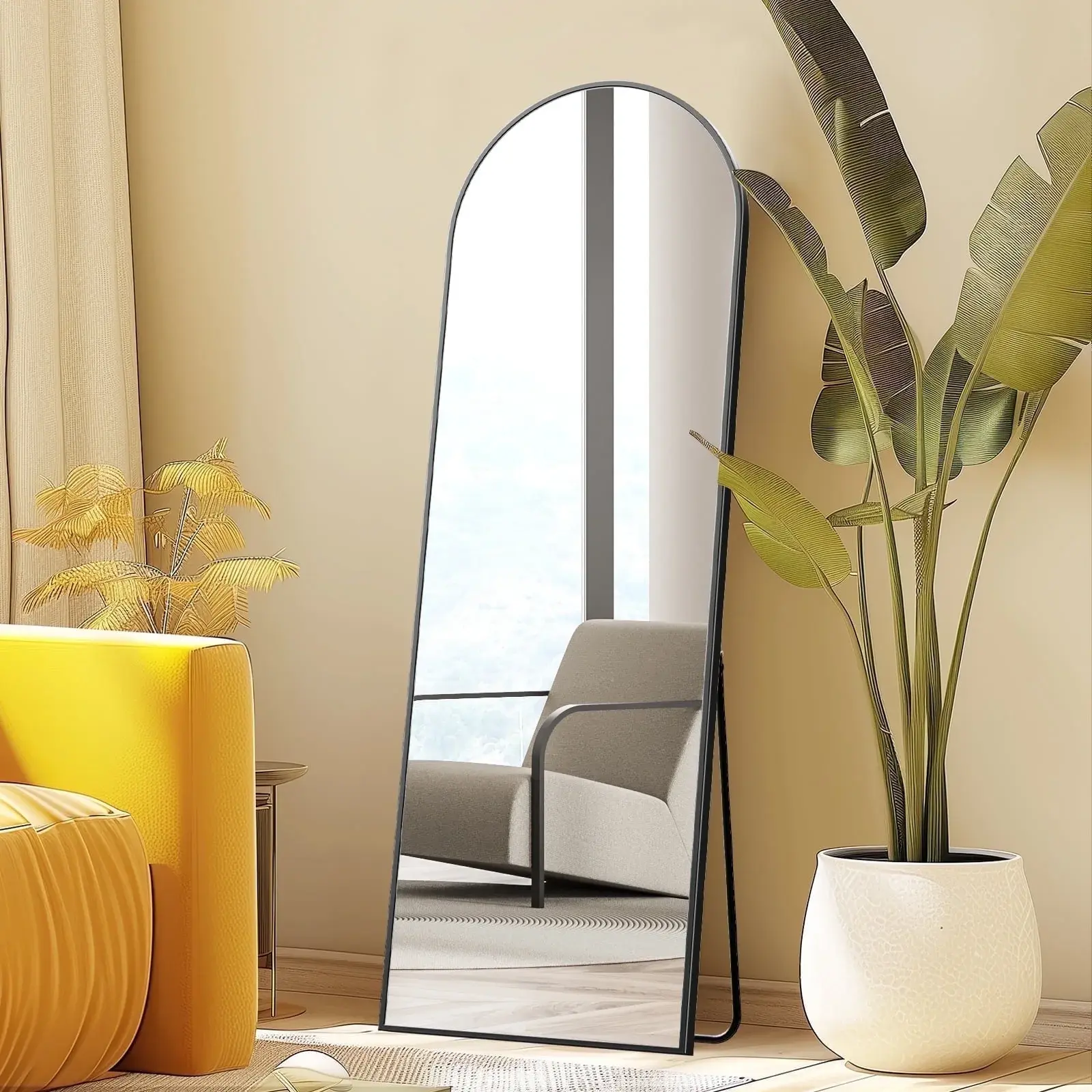 Full Length Mirror, Full Body Standing Mirror Floor Mirrors, Many Sizes Decor