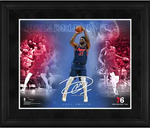 Joel Embiid Philadelphia 76ers Framed 16" x 20" Stars of the Game Collage