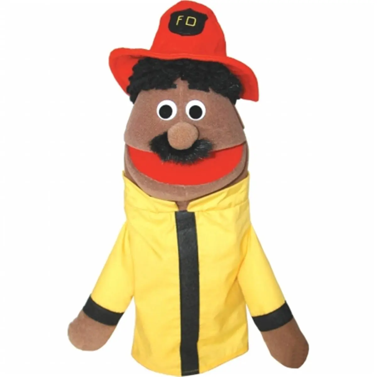 212 MAIN Fireman Plush Cat Toy - Washable Fabric, 18-in Soft Stuffed Figure (Model 436C), Creative Play Toy for Kids