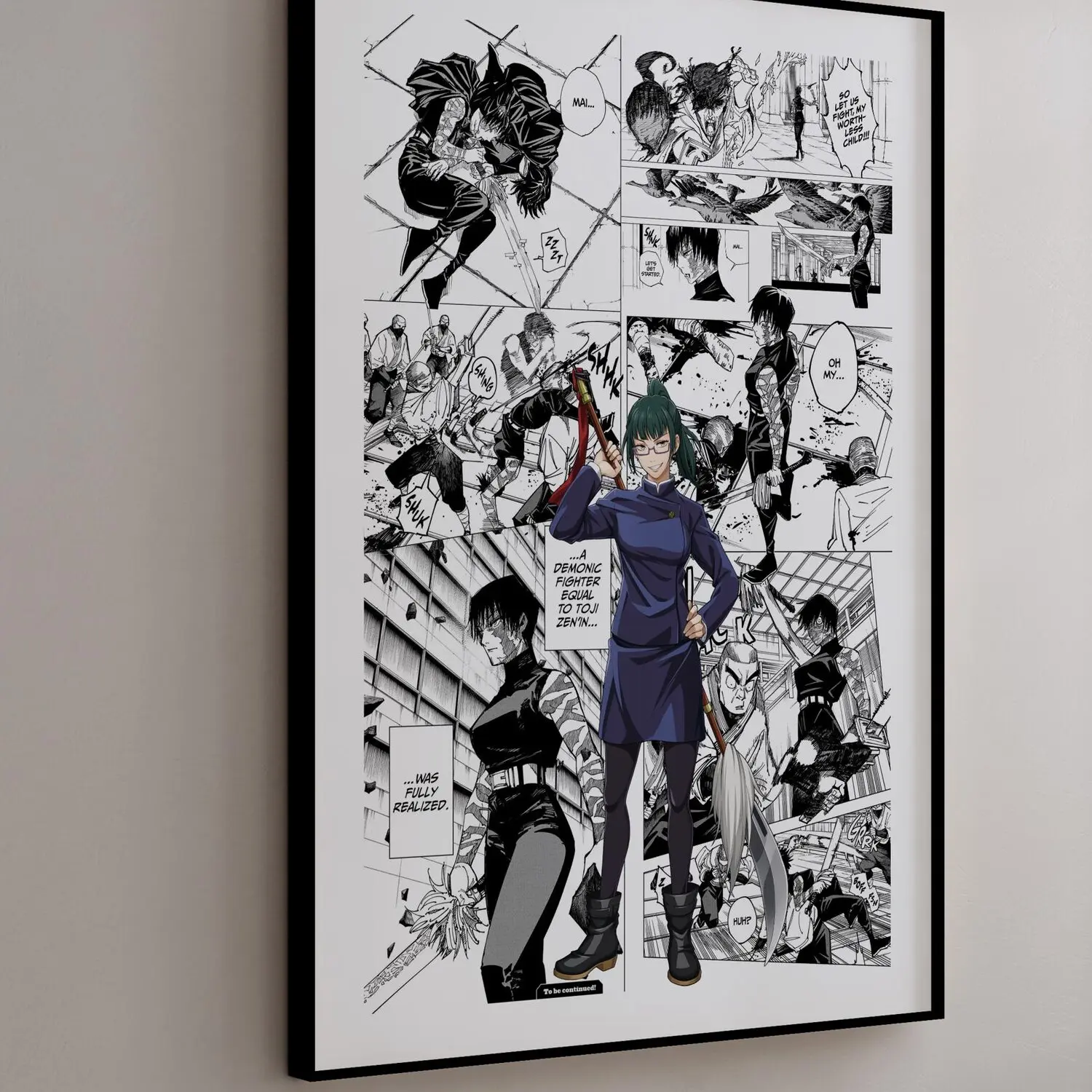 Maki Zenin - Curated Manga Panels Poster