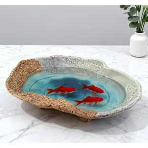 Fruit Bowl,12" Decorative Bowl,Ceramic Christmas Bowl,Jewelry and Key Holder for Modern Farmhouse Décor,Room Decor,Entryway Decor Bowls