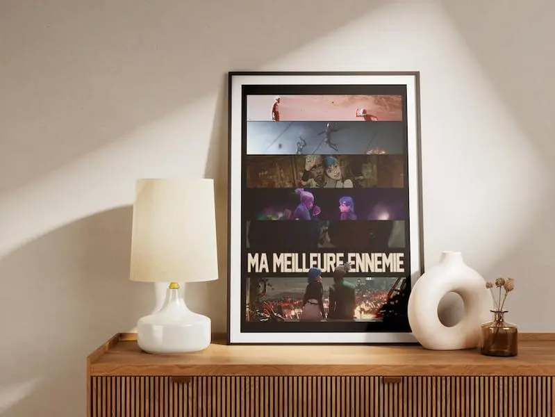 Arcane Jinx and Ekko Poster Ma Meilleure Ennemie Art  Printable Art League of Legends Exhibition - No Frame