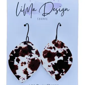 Cow Print Earrings