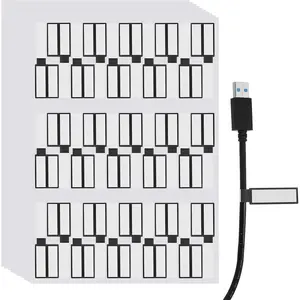 300 count  Labels,  Wire Cord Labels Tags, Cord Organizer Management Tags for Charger  Organizer Wire Markers Printer, Black