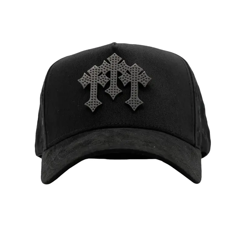 帽子 Chrome embroided black and white cap chrome hearts black and white cap - TikTok Shop