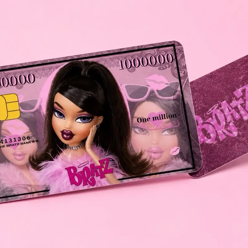 Pink Bratz Credit Card Stickers