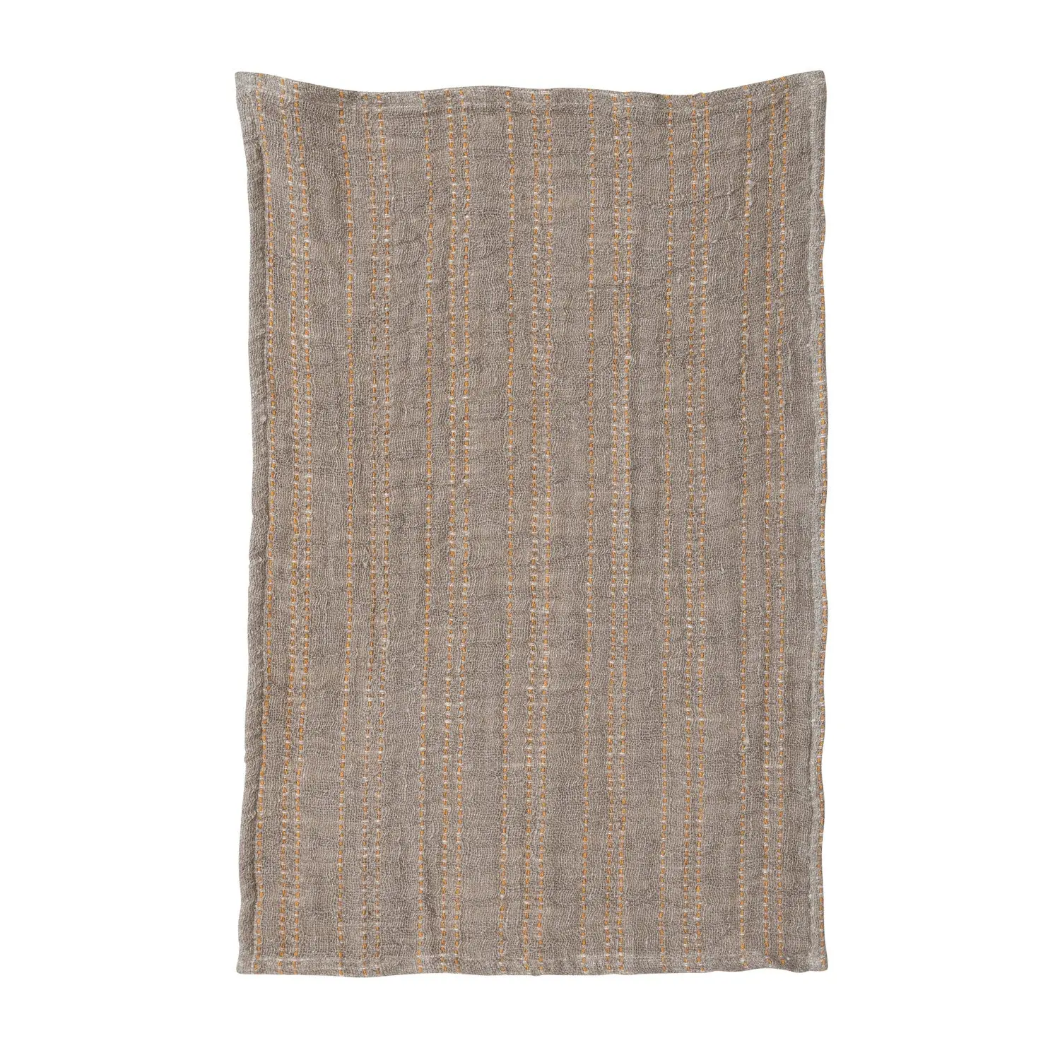Tan + Pumpkin Tea Towel