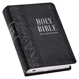 KJV Holy Bible, Compact Large Print Faux Leather Red Letter Edition - Ribbon Marker, King James Version, Black (KJV Compact LP Editions) Imitation Leather – Large Print, March 1, 2020