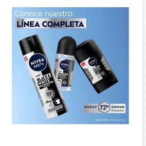 Nivea for Men Invisible for Black & White 72 Hours Deodorant. Set Of 3