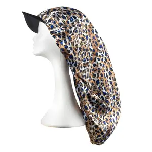 RED by KISS Satin Visor Braid Bonnet - Luxe Leopard