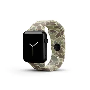 Vintage Timber Camo Silicone Watch Band