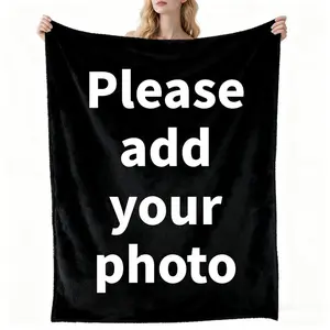 Custom Flannel Blanket Personalized Photo Blanket Christmas Gift Valentines Day Gift Birthday day gift Printed in USA
