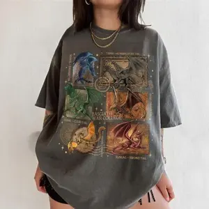 Fourth Wing Dragons Stamp Comfort Colors Shirt, Tairn & Andarna TShirt, fourth wing merch, Fourth Wing shirt Crewneck, Dragon Rider Tee, Basgiath War College Shirt, Bookish Gifts, Bookish Merch Top, men's women clothing clothes merch