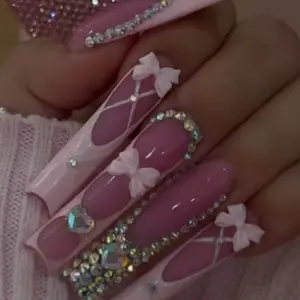 24 Pcs Plaid Ballet Nail Art Design Set, Includes Jelly Glue & File, Perfect for Festive, Daily, School, Office, Party Wear