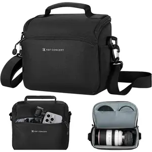 K&F CONCEPT Camera Sling Bag Small Crossbody Camera Case DSLR/SLR/Cute Compact Shoulder Photography Bags for Photographers