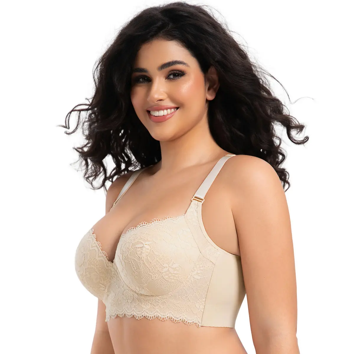 Lace Push Up Bras for Women Corset Top Bustier Padded Underwire Bras