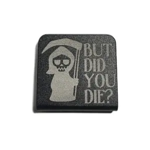 Anodized Aluminum Metal Brim Hat Clip, But did you die?