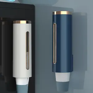 Wall-Mounted Water Dispenser Plastic Cup Holder, Automatic Single-Use Paper Cup Dispenser, Durable & Convenient Drinkware Accessory, Disposable