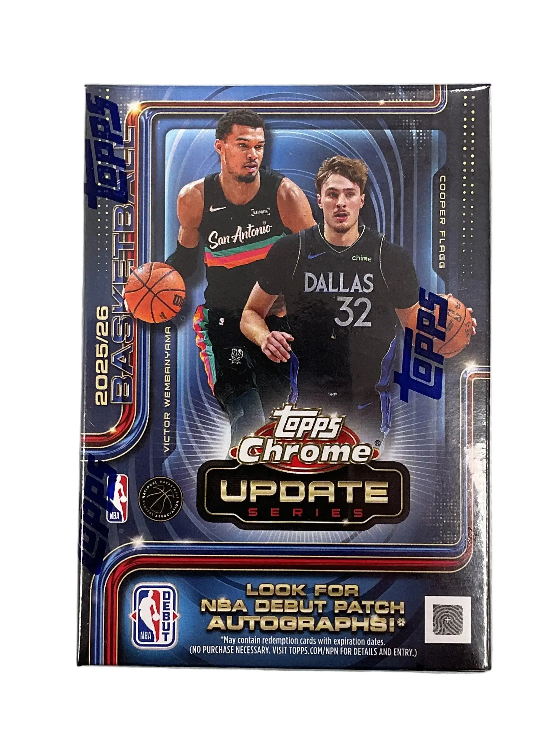 2025/26 Topps Chrome Update Series Basketball Blaster