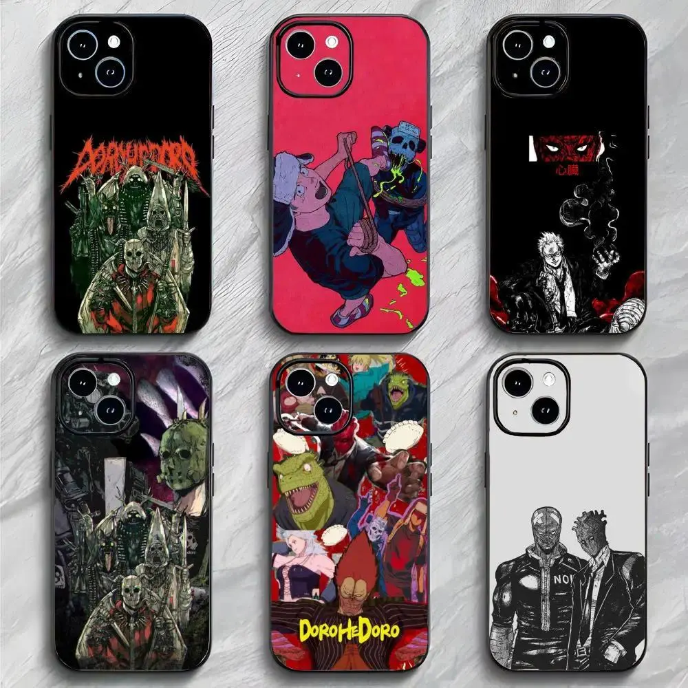 Anime B-Bizarre D-Dorohedoro Phone Case Black Matte Thin Anti-Collision Cover For iPhone 11-17 Pro Max/Plus & Samsung Galaxy S23-S25