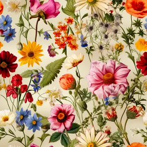 Vintage Floral Granny Chic Wrapping Paper Rolls