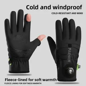 Winter warm riding gloves men's fleece touch screen waterproof windproof motorcycle fitness outdoor sports gloves winter