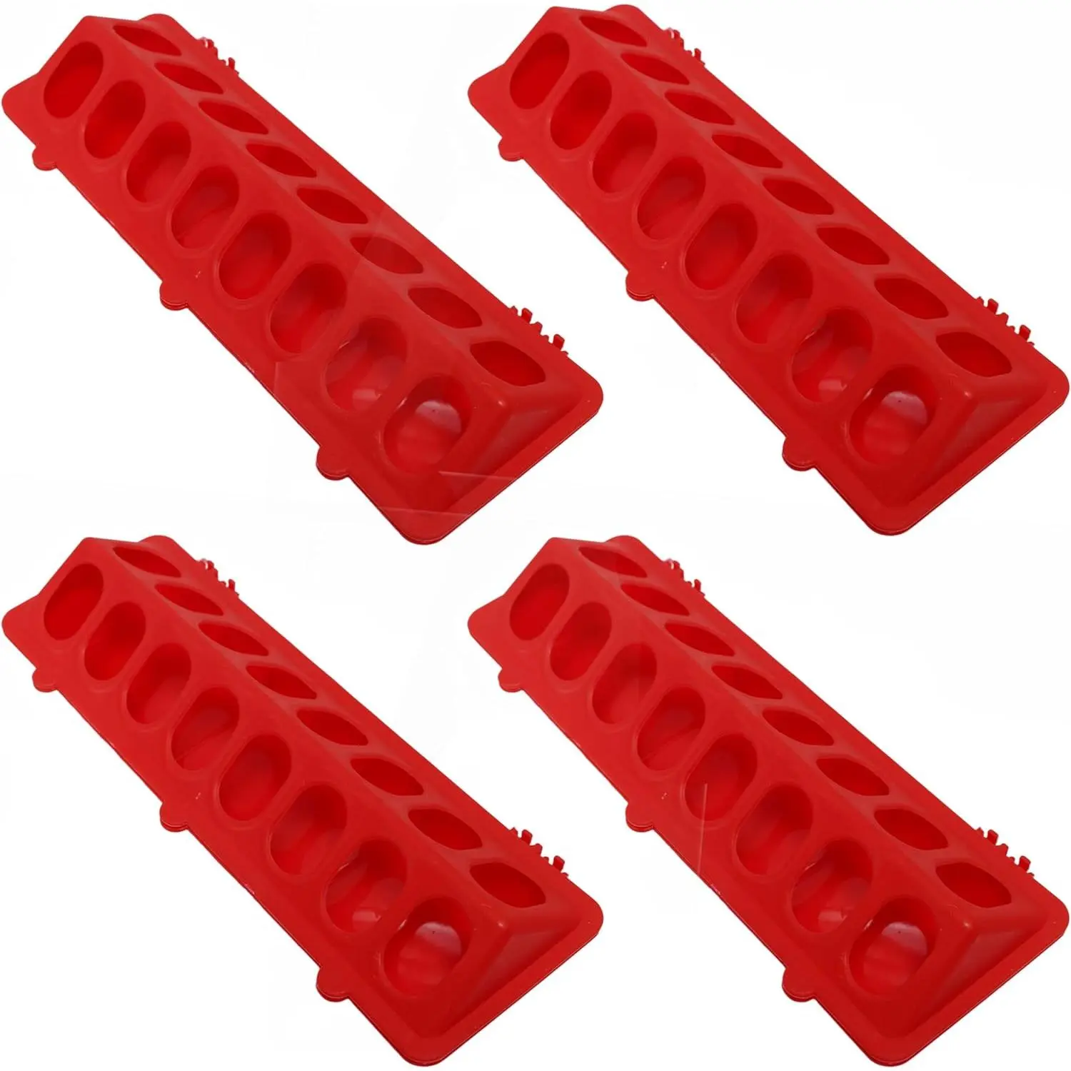 Quail Feeder, 4 Pack Chick Feeder No , Poultry Feeder and Waterer Set, Flip Top Small Chick Feeders for Quail, Chicks, Duckling, Parrots, Birds, Pigeon Supplies