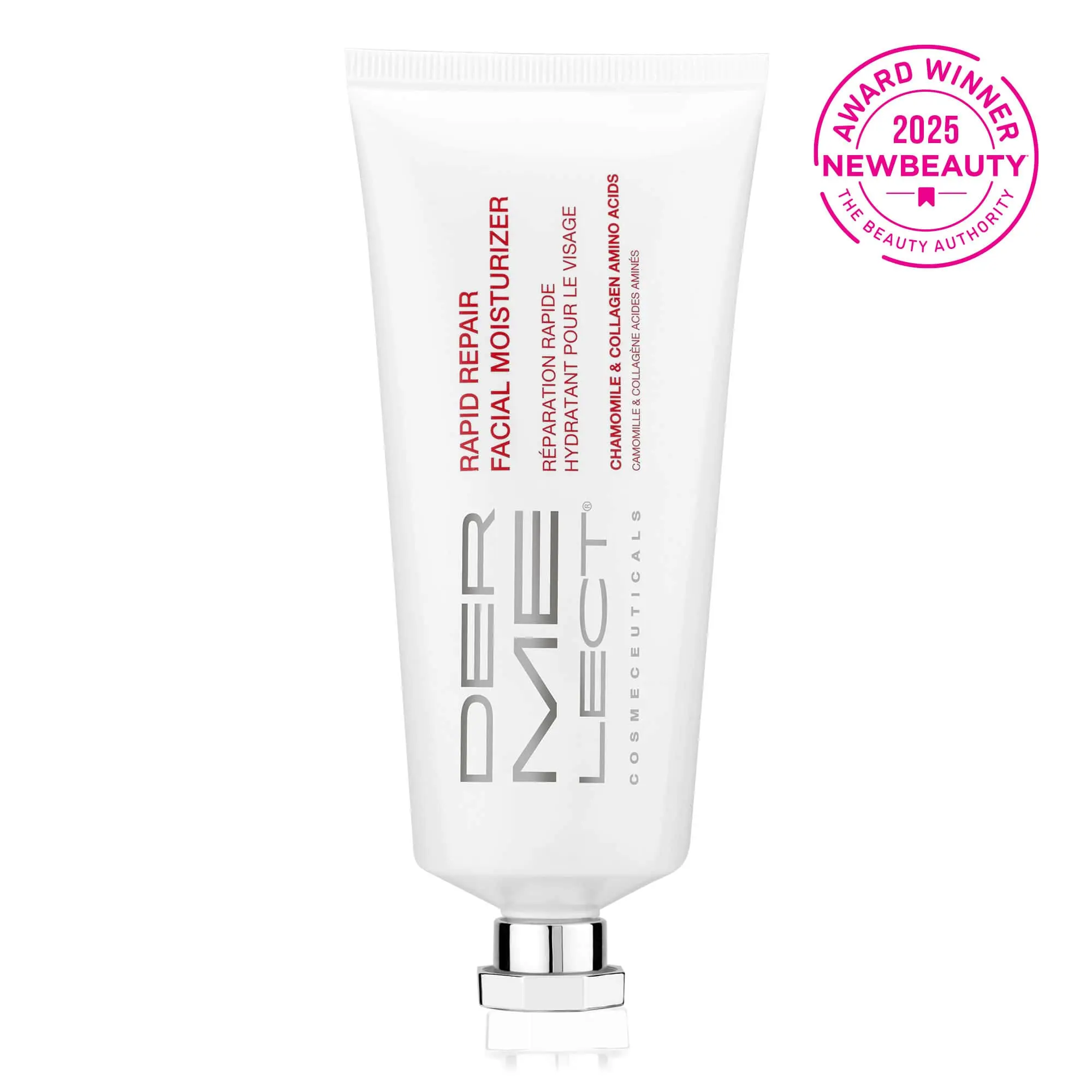 Dermelect Rapid Repair Facial Moisturizer - Anti Aging Cream with Chamomile, Collagen, Hydrating for Dry Dull Skin, Fine Lines & Wrinkles 3.3 oz