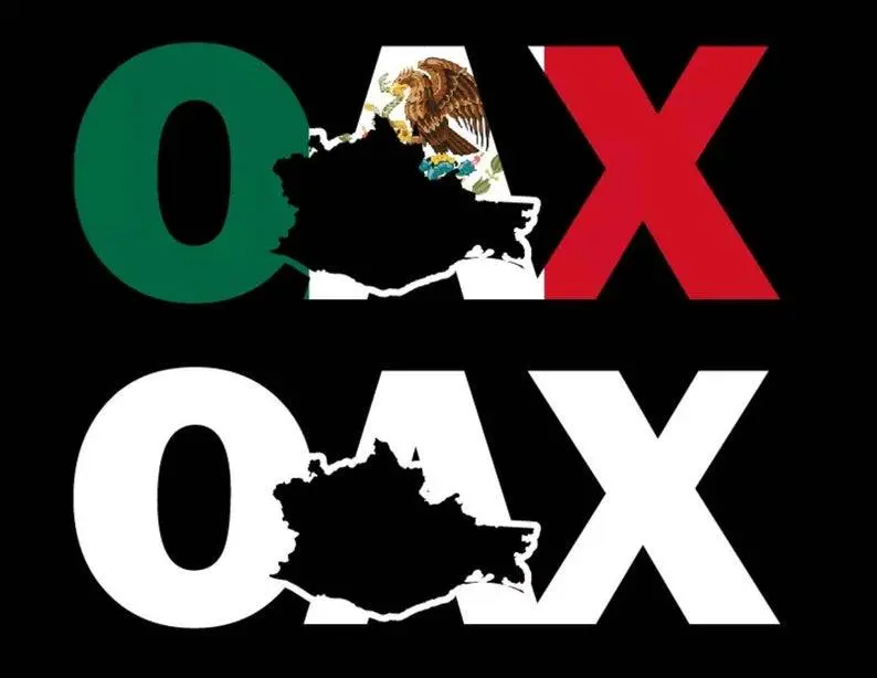 Oaxaca letters Decal Car Window Laptop Map Vinyl Sticker Mexico Oax