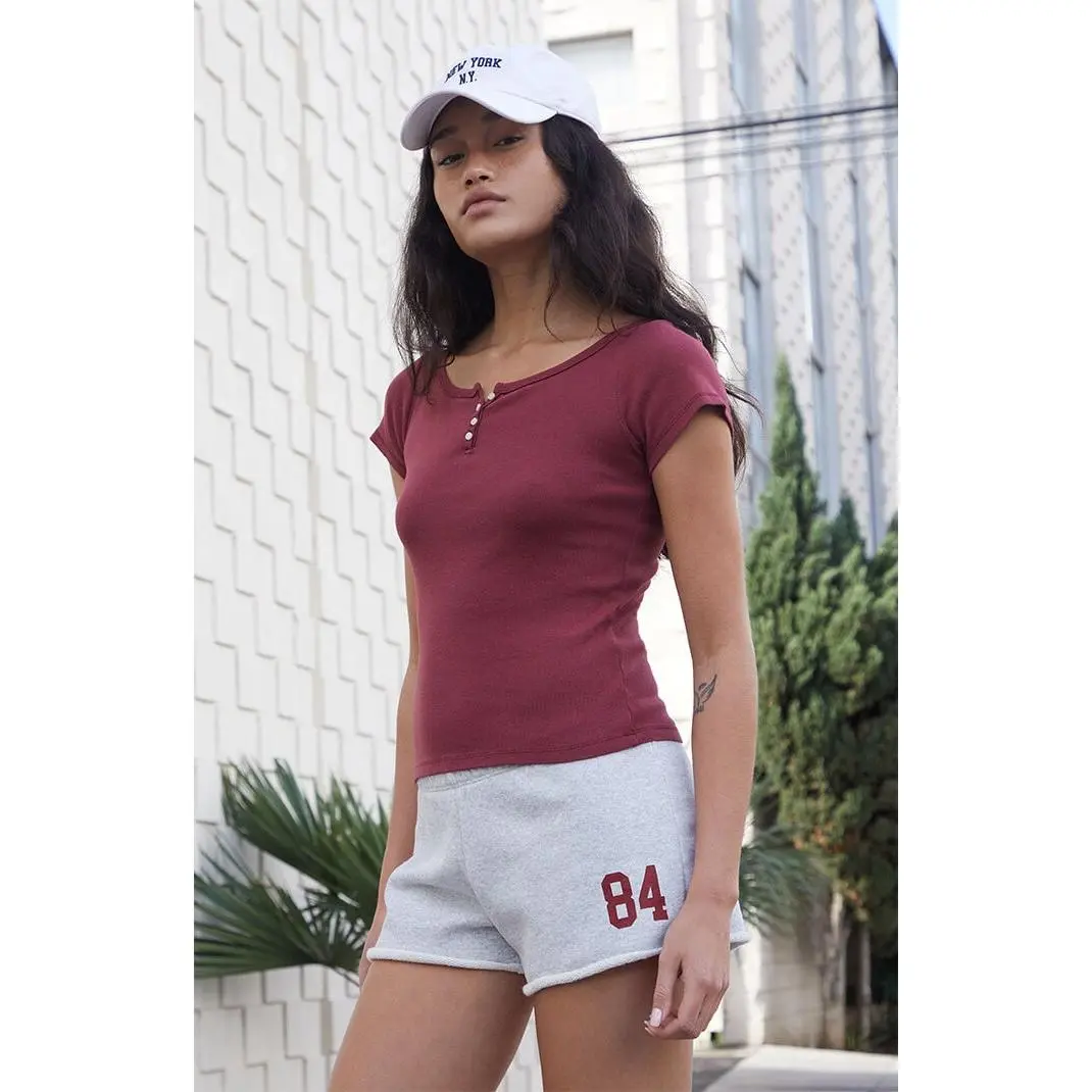 John Galt Women's Light Gray 84 Emery Sweat Shorts