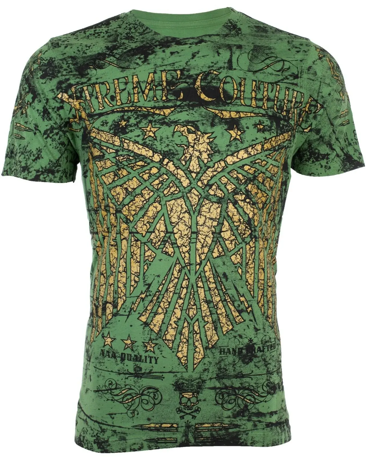 Xtreme Couture by Affliction Men's Casual Connect T-shirt - Short-Sleeve, 100% Cotton, Eagle Wings Graphic Print Men's Top