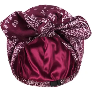 Satin Lined Beanies for Women Chemo Headwear Silky Lined Cotton Sleeping Cap