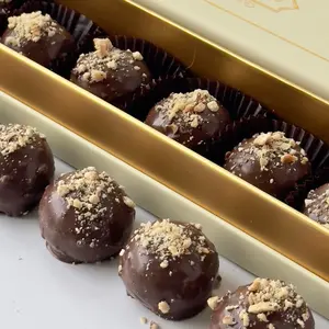 Milk Chocolate Hazelnut Marzipan – 6-Piece Luxury Gift Box