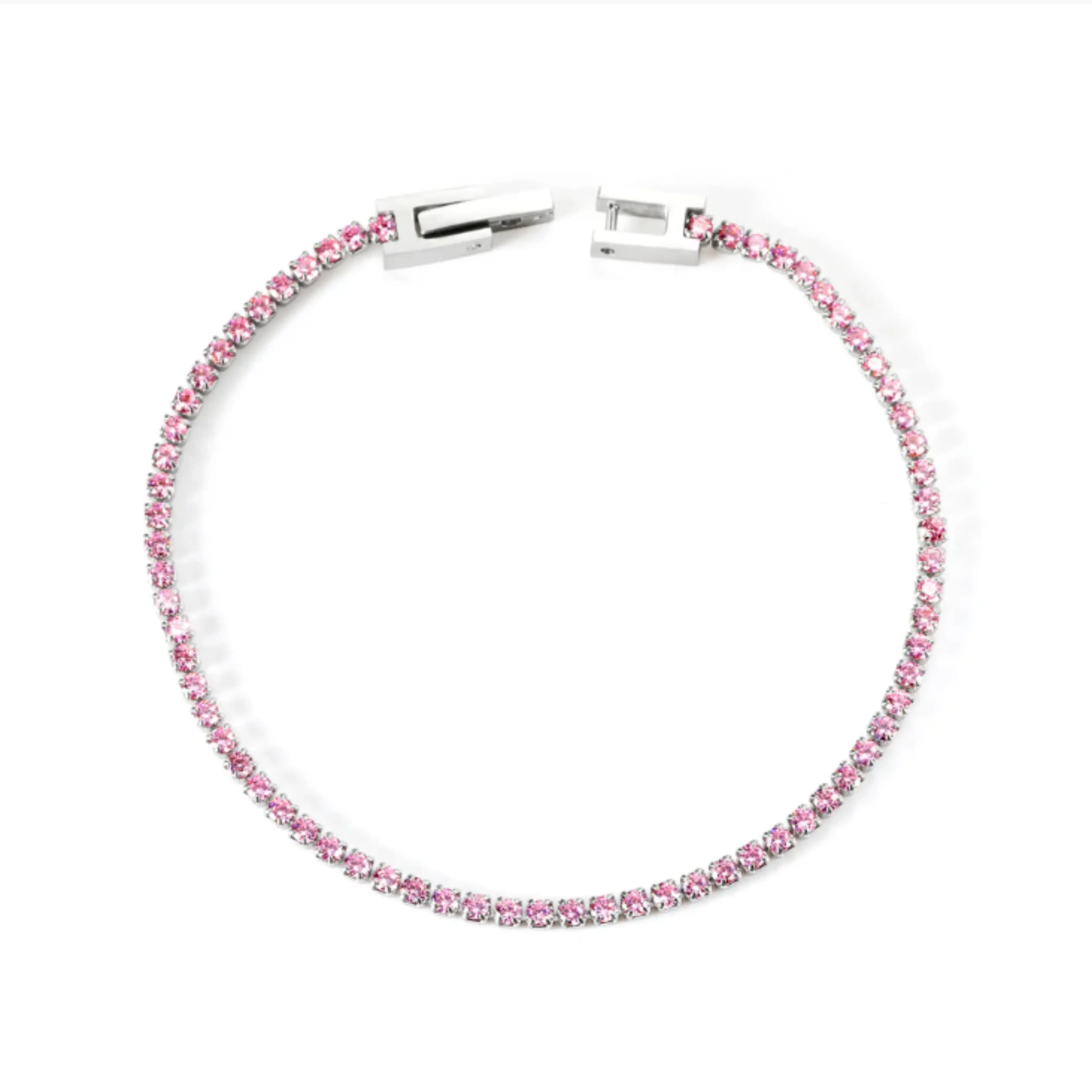Statement Gold Pink Diamond Bracelet