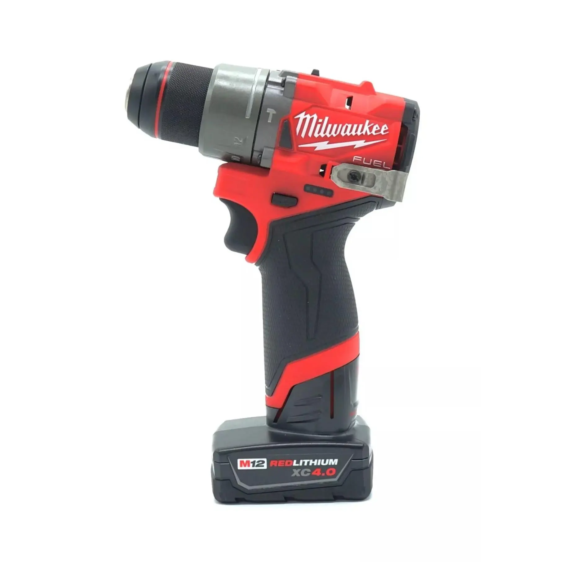 Milwaukee M12 Fuel Brushless 1/2 Hammer Drill (3404-20) with 4.0 Ah Battery Power Tools