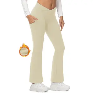 Women's Yoga Slim Elastic Flared Legging Pants