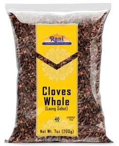 Cloves Whole (Laung) 7oz (200g) Great for Food, Tea, Pomander Balls and Potpourri, Hand Selected, Spice ~ All Natural | NON-GMO | Kosher | Vegan | Gluten Friendly | Indian Origin