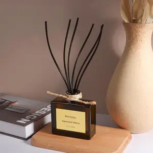 Amber Moss Fragrance Diffuser Set, 100ML Dry Flower Reeds, Long-Lasting Scent, Adjustable Concentration, Holiday Gift Box